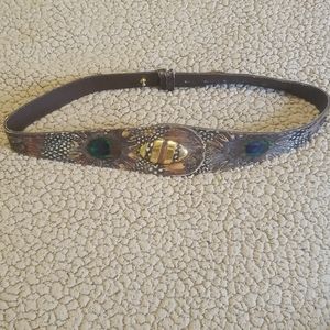 Peacock Feather fashion Belt